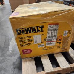 Dallas Location - NEW- DEWALT 15 Amp Corded 12 in. Double Bevel Sliding Compound Miter Saw, Blade Wrench and Material Clamp