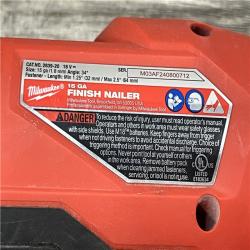 AS-IS Milwaukee 2839-20 M18 FUEL 15 Ga. 18 Volt Brushless Angled Finish Nailer