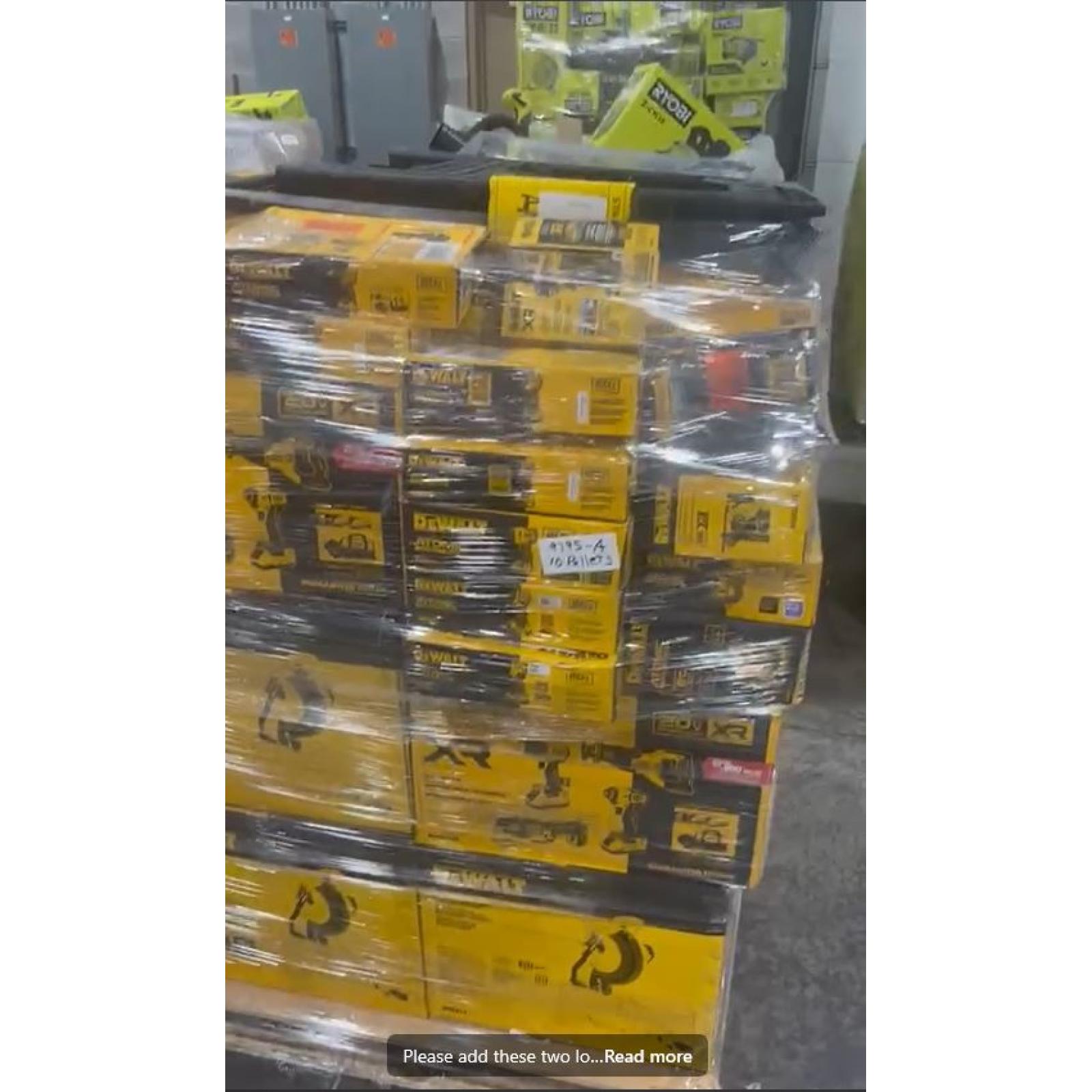 Pittston Location As-Is Power Tools Partial Truckload (10 pallets) 9795-A