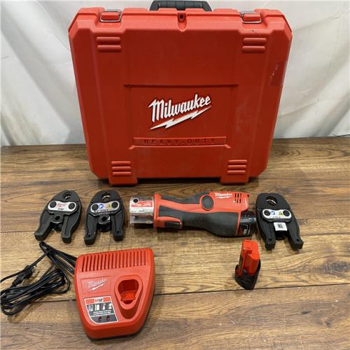 AS IS Milwaukee M12 Force Logic Press Tool 1/2 in. to 1 in. Kit