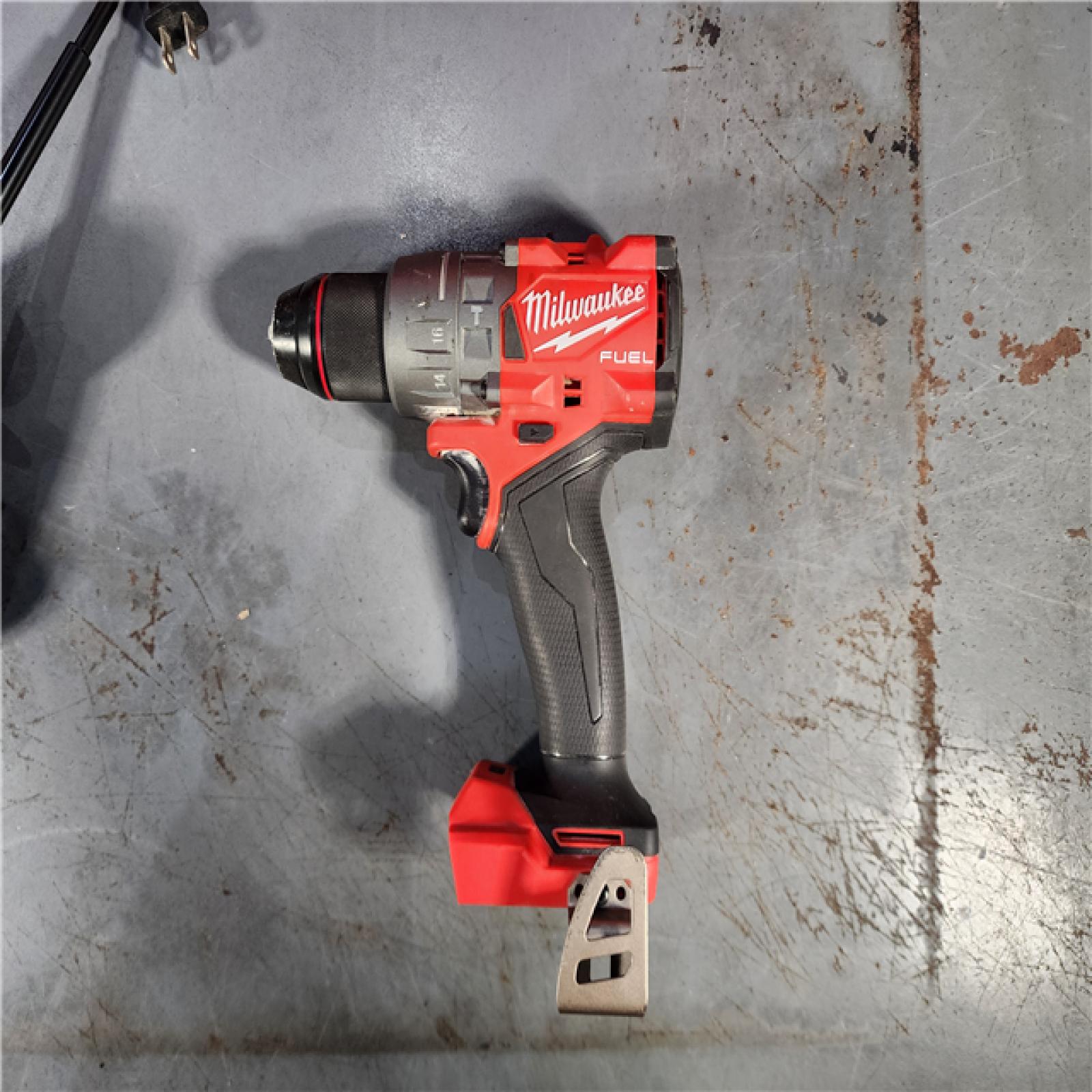 HOUSTON LOCATION - AS-IS Milwaukee 2904-22 Hammer Drill Driver Kit with Batteries  Charger & Tool Case  Red