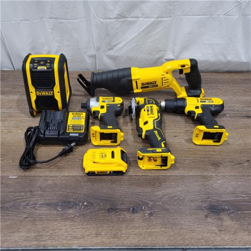 AS-IS Dewalt 20V MAX 9-Tool Power-Tool Combo Kit W/ Soft Case Including 2 Batteries & Charger