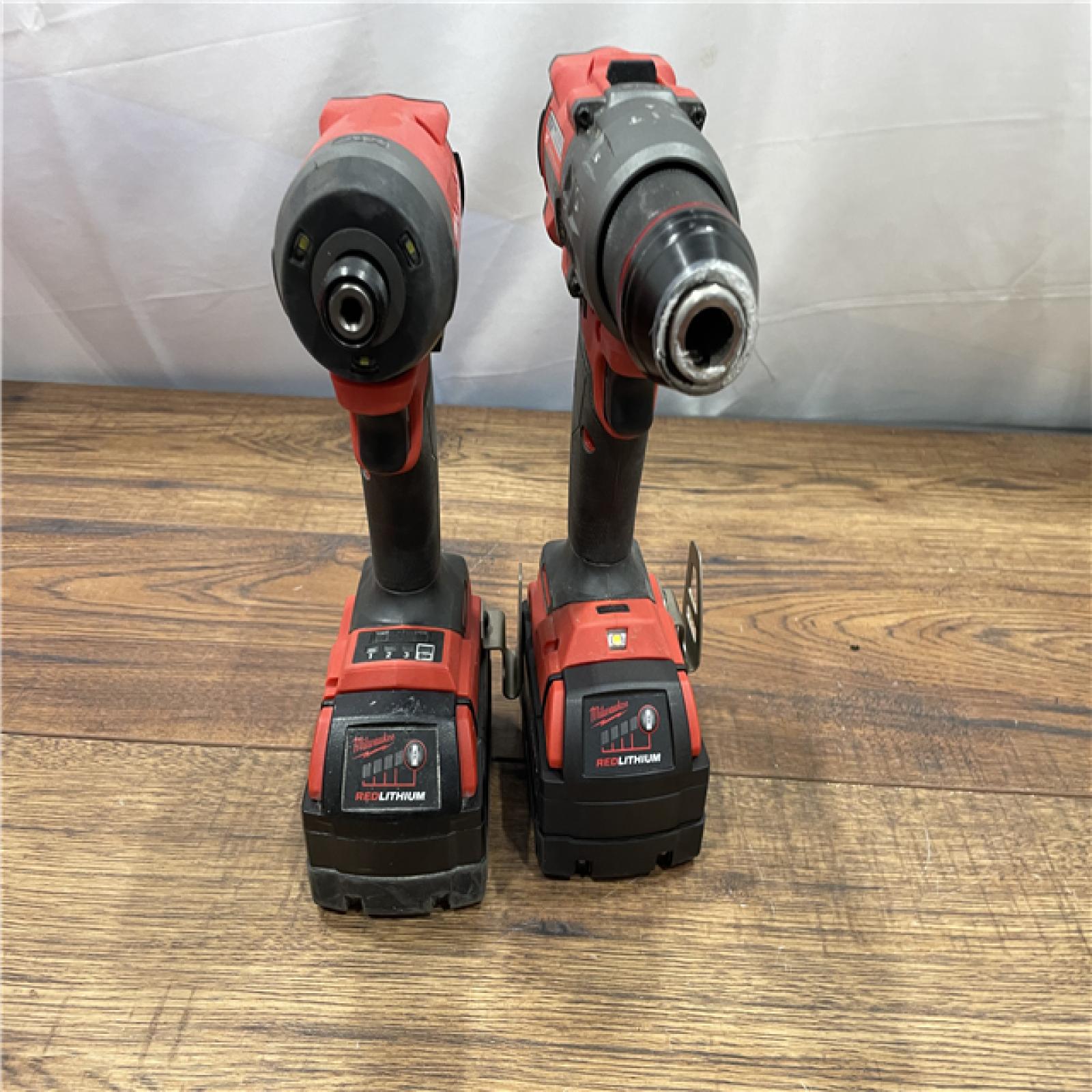 AS-IS Milwaukee M18 FUEL 18V Lithium-Ion Brushless Cordless Hammer Drill and Impact Driver Combo Kit