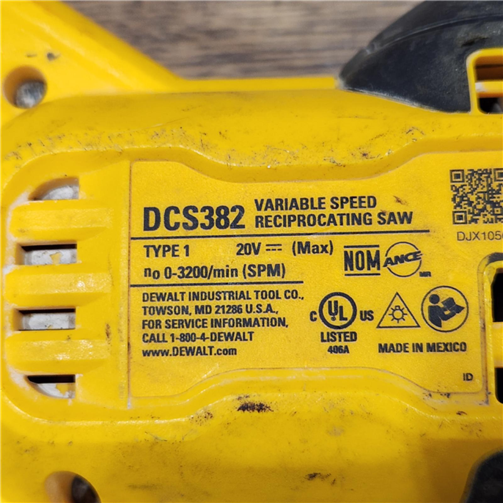 AS-IS DeWalt DCS389B FLEXVOLT 60V MAX Cordless Brushless Reciprocating Saw (Tool-Only)