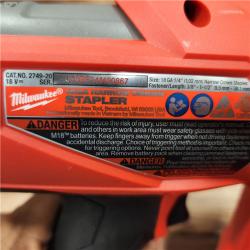 AS-IS M18 FUEL 18-Volt Lithium-Ion Brushless Cordless 18-Gauge 1/4 in. Narrow Crown Stapler (Tool-Only)