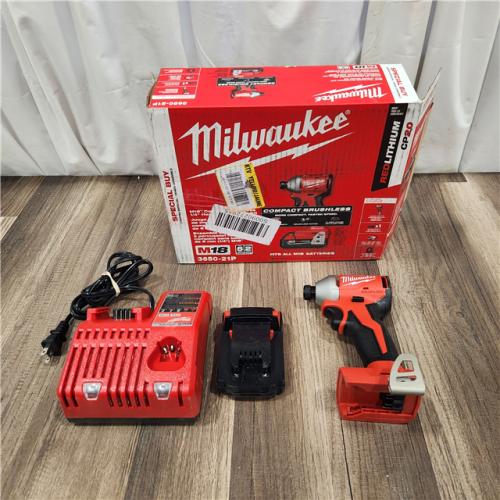 AS ISMilwaukee M18 Compact Brushless 1/4  Hex Impact Driver Kit