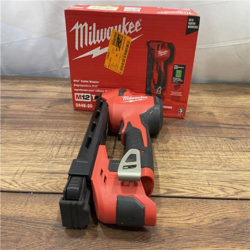 AS-IS Milwaukee M18 Lithium-Ion Brushed Cordless Cable Stapler (Tool-Only)