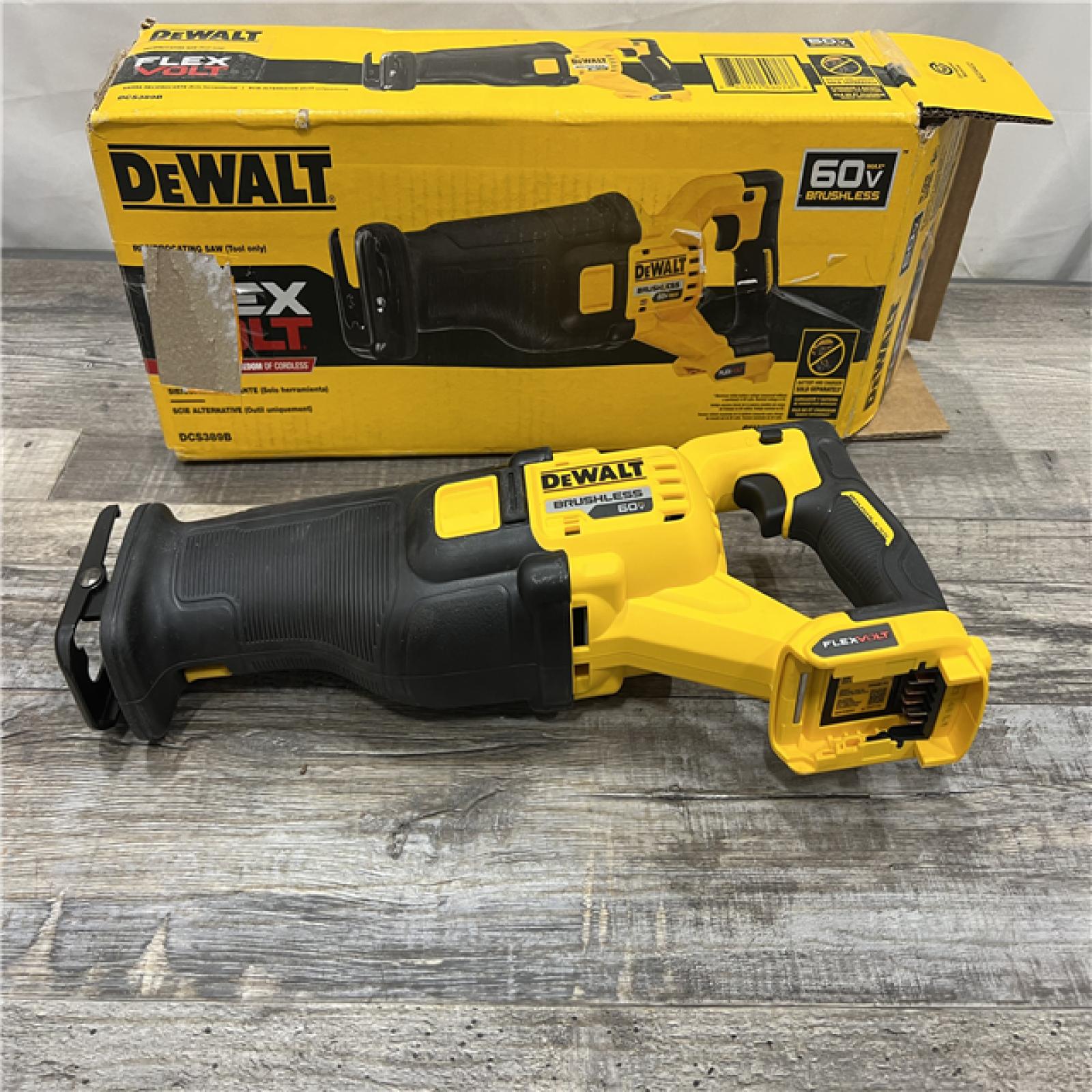 AS-IS DeWalt DCS389B FLEXVOLT 60V MAX Cordless Brushless Reciprocating Saw (Tool-Only)