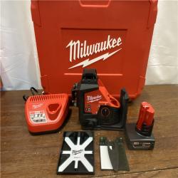 AS-ISMilwaukee-3632-21 M12 Green Beam Laser 360Â° 3-Plane Kit