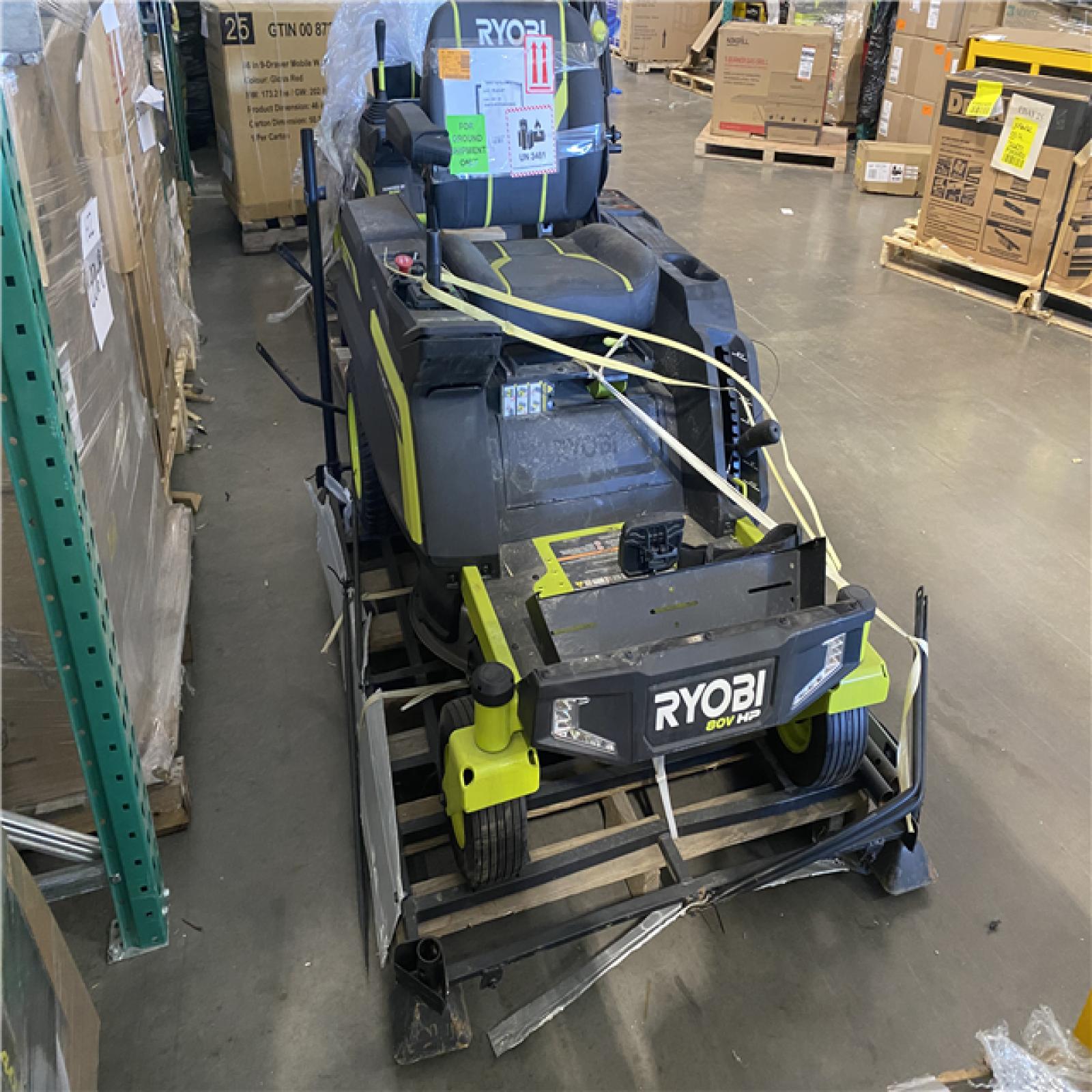 DALLAS LOCATION - AS-IS RYOBI 80V HP Brushless 30 in. Battery Electric Cordless Zero Turn Riding Mower