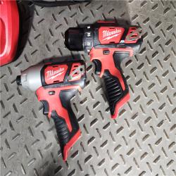 HOUSTON LOCATION - AS-IS Milwaukee 2 Tool Combo Kit W/ (2) Battery & Charger