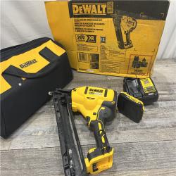 AS-IS DEWALT 20V MAX XR 15 Ga. Cordless 34 Deg Nailer 20 V