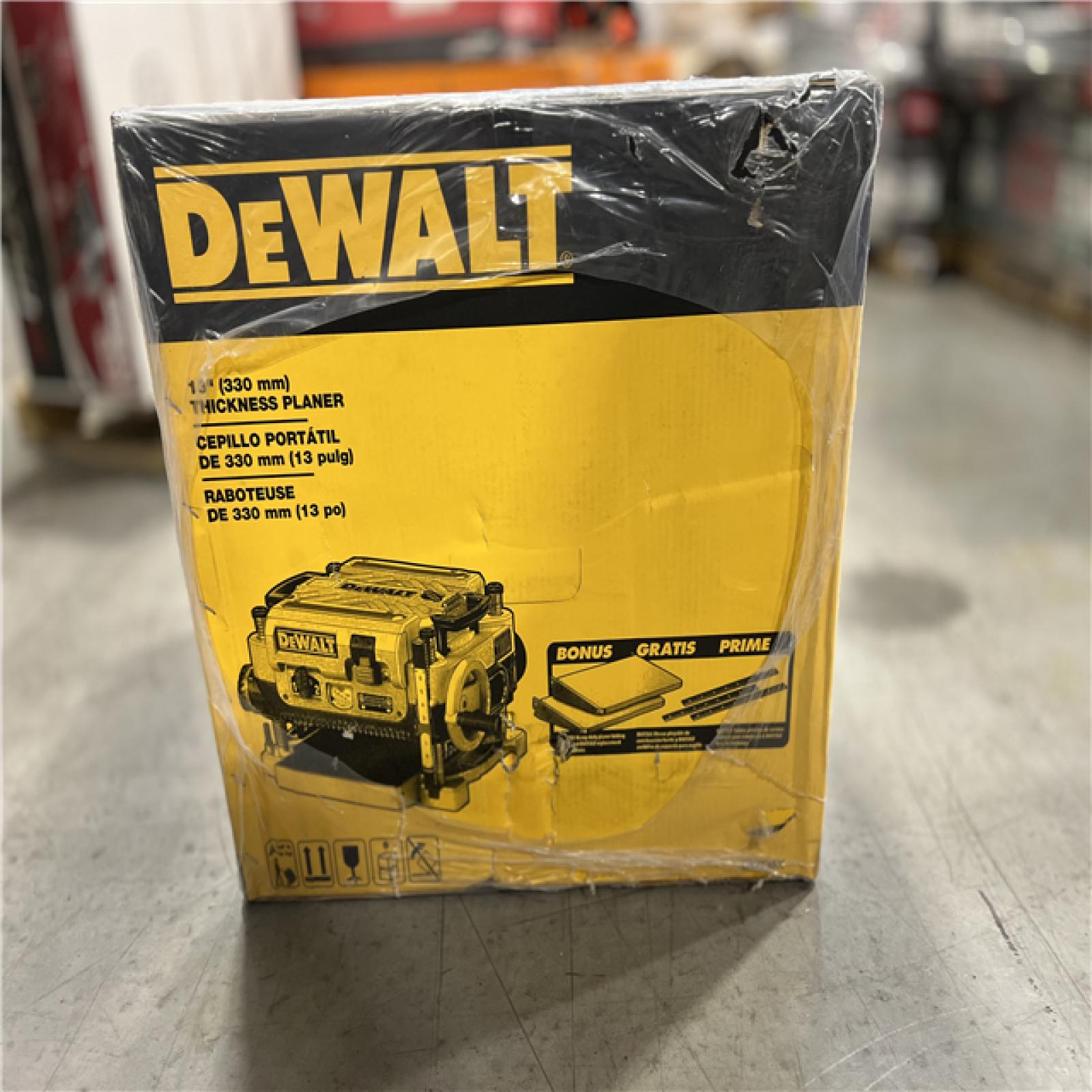 DALLAS LOCATION NEW! - DEWALT 15 Amp Corded 13 in. Heavy-Duty 2-Speed Bench Planer with (3) Knives, In Feed Table and Out Feed Table