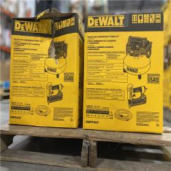 DALLAS LOCATION - NEW! DEWALT 6 Gal. 18-Gauge Brad Nailer and Heavy-Duty Pancake Electric Air Compressor Combo Kit PALLET -(4 UNITS)