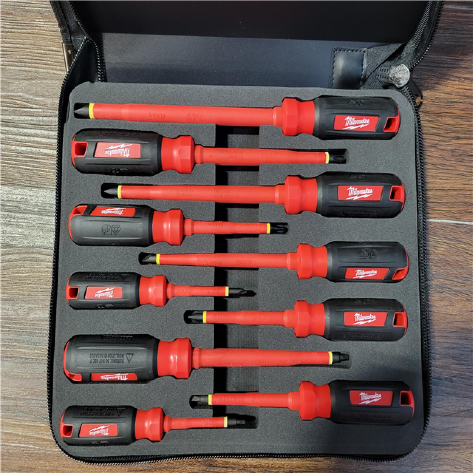 CALIFORNIA NEW MILWAUKEE 10PC 1000V INSULATED SCREWDRIVER SET