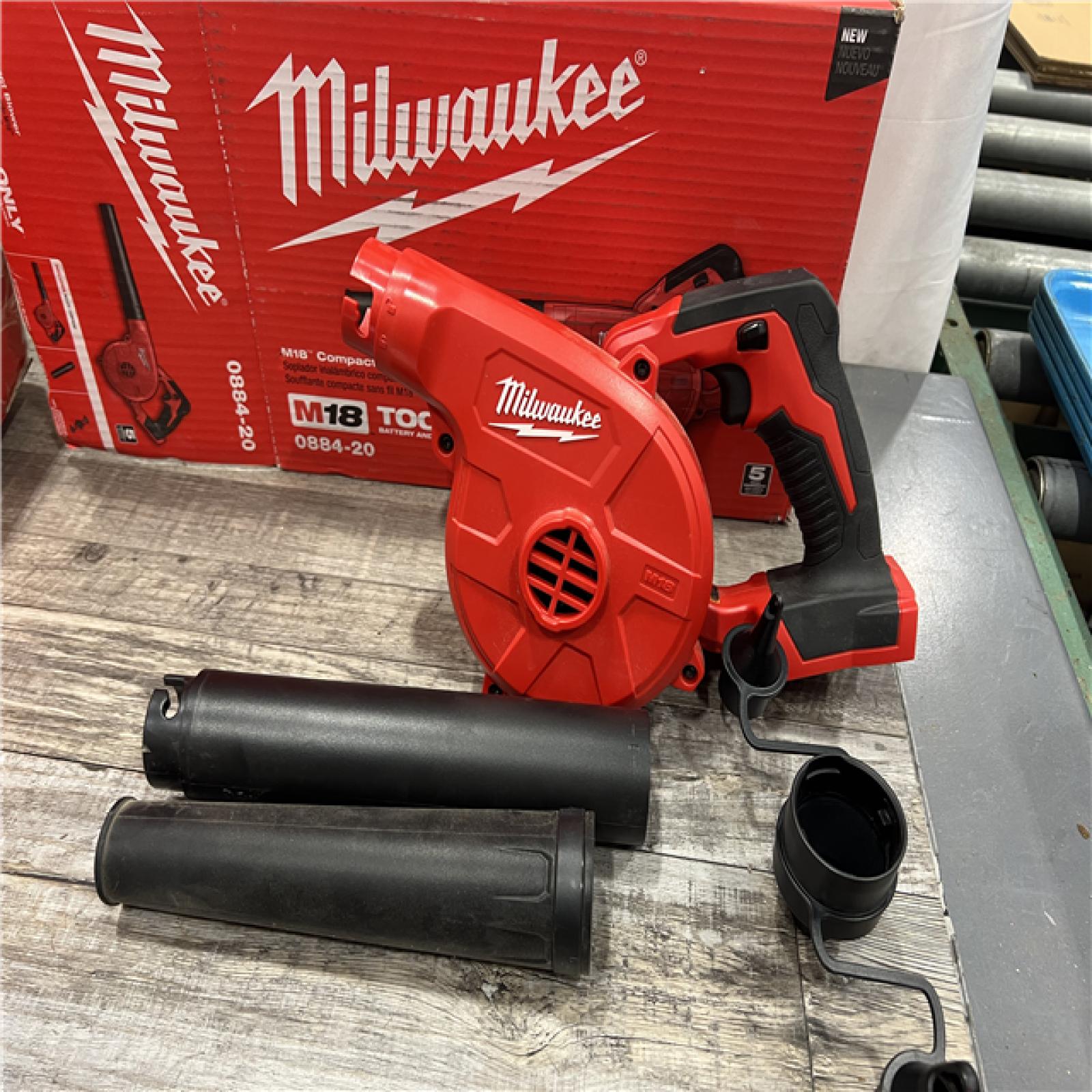 AS-IS Milwaukee M18 18-Volt Lithium-Ion Cordless Compact Blower (Tool-Only)