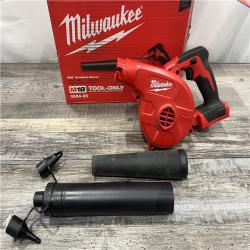 AS-IS Milwaukee M18 18-Volt Lithium-Ion Cordless Compact Blower (Tool-Only)