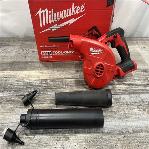 AS-IS Milwaukee M18 18-Volt Lithium-Ion Cordless Compact Blower (Tool-Only)