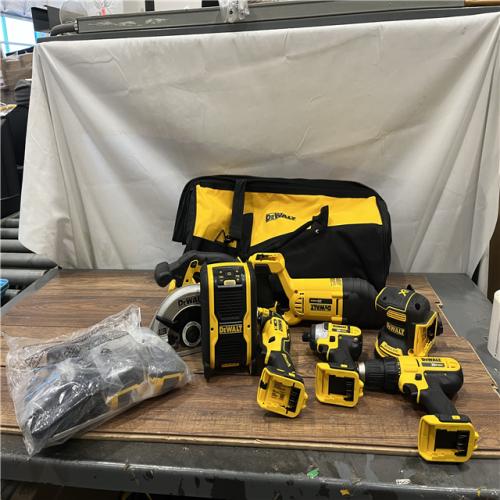 AS-IS DEWALT DCK771D1M1 20V MAX Cordless 7-Tool Combo Kit