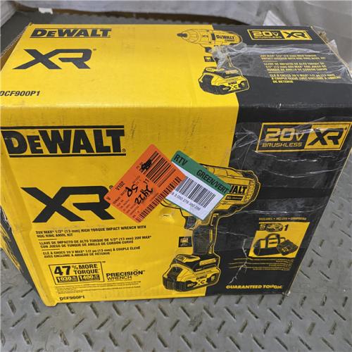 Houston location AS-IS DEWALT 20V MAX* XR 1/2  High Torque Impact Wrench with Hog Ring Anvil