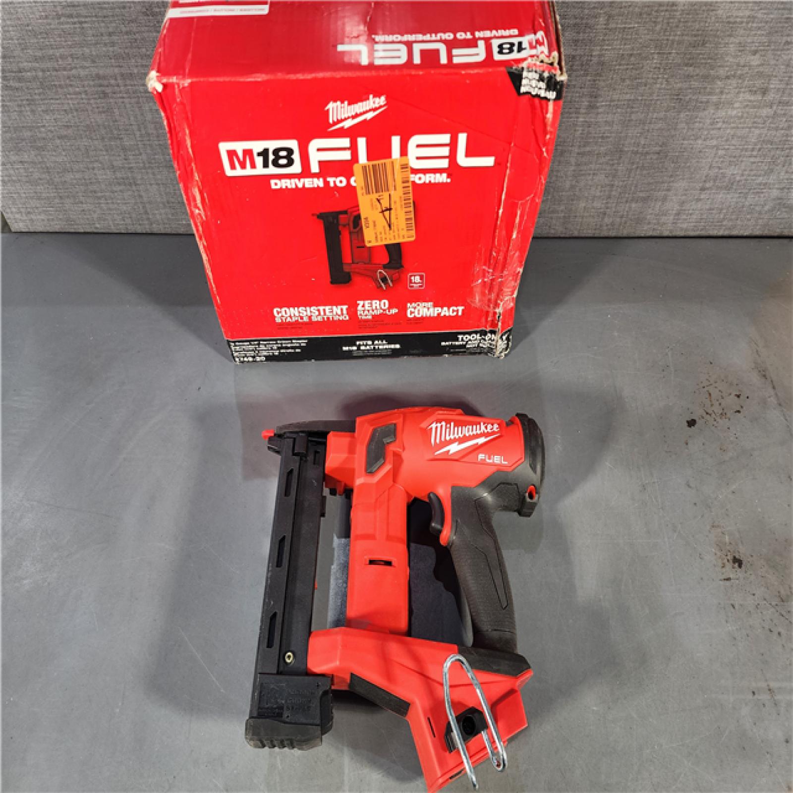 HOUSTON LOCATION - AS-IS M18 FUEL 18-Volt Lithium-Ion Brushless Cordless 18-Gauge 1/4 in. Narrow Crown Stapler (Tool-Only)