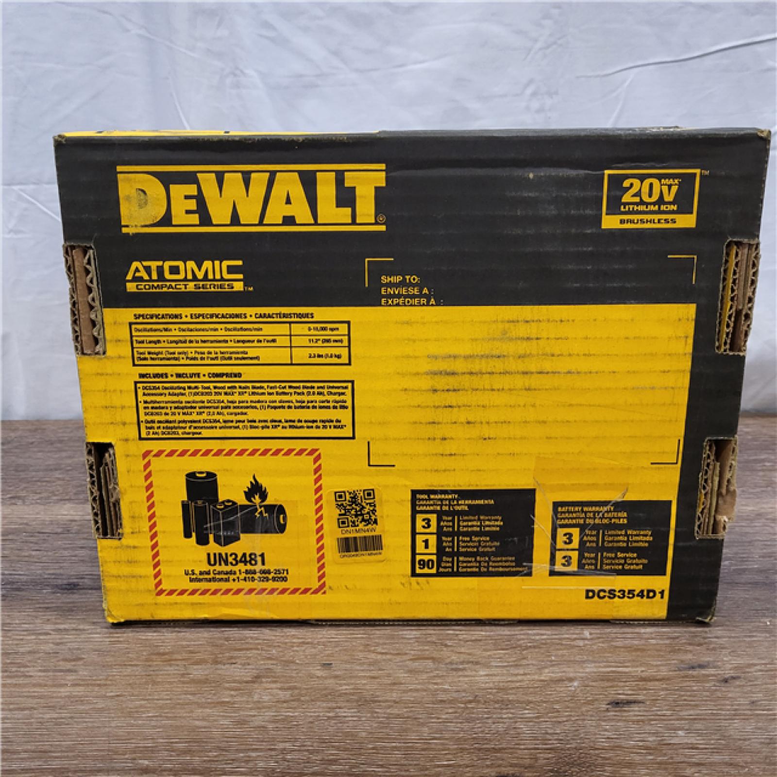 NEW! DEWALT 20-Volt MAX Lithium-Ion Cordless Brushless Oscillating Tool Kit