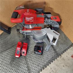 HOUSTON LOCATION - AS-IS M18 FUEL 18V 10 in. Lithium-Ion Brushless Cordless Dual Bevel Sliding Compound Miter Saw Kit with One 8.0 Ah Battery