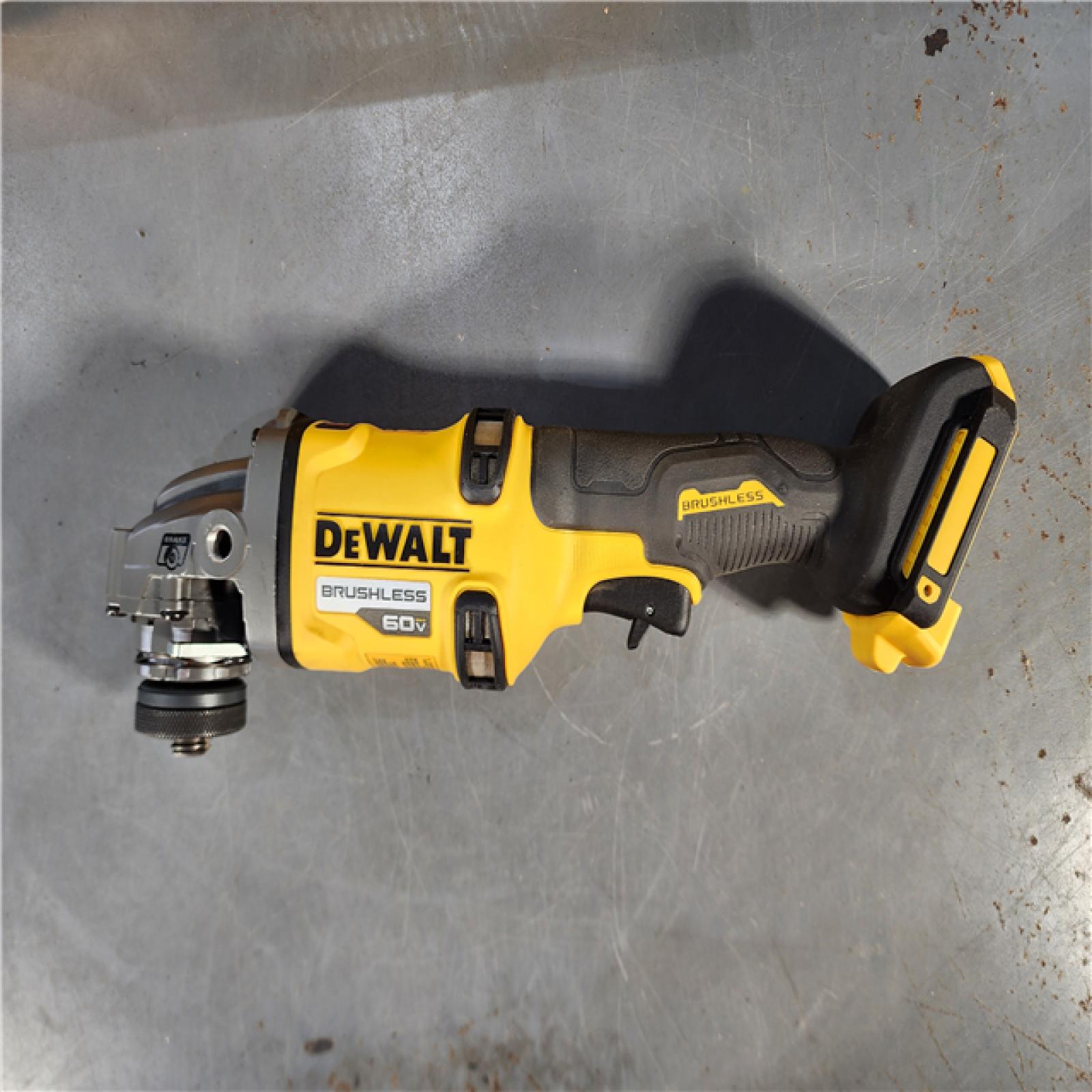 HOUSTON LOCATION - AS-IS (APPEARS LIKE NEW) DeWalt FLEXVOLT 60V MAX Cordless Grinder  4.5 - 6   9000 RPM  1 EA (115-DCG418B) (ONLY TOOL)