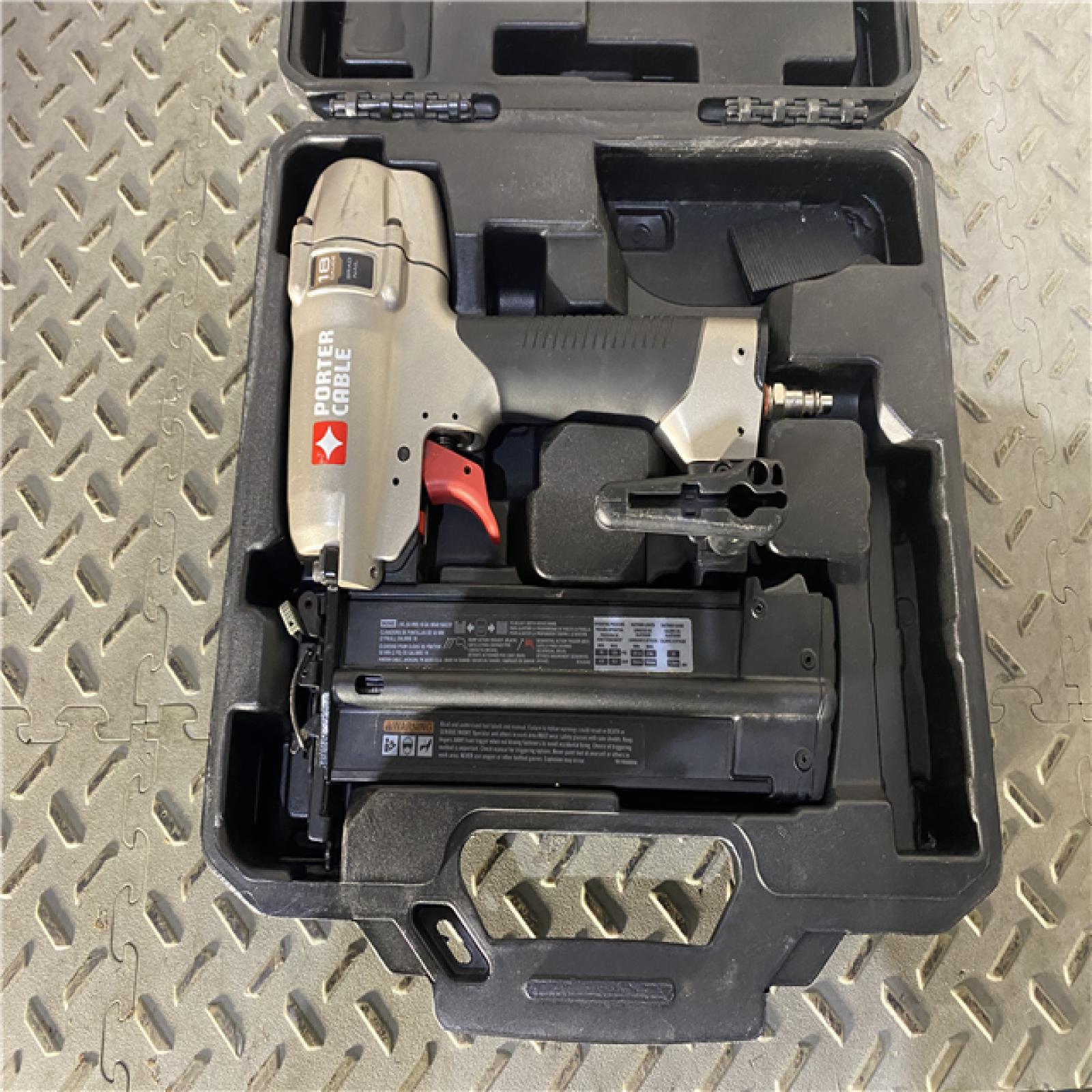 Houston location AS-IS PORTER CABLE 18-Gauge Pneumatic Brad Nailer Kit