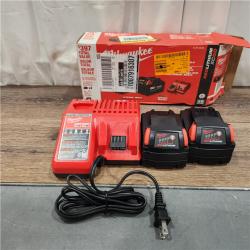 AS IS M18 18-Volt Lithium-Ion XC Starter Kit with Two 5.0Ah Batteries and Charger