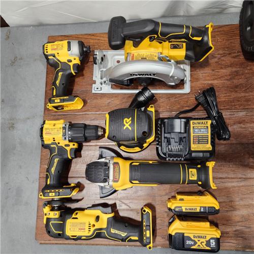 AS-IS Dewalt 20-Volt MAX ToughSystem Lithium-Ion 6-Tool Cordless Combo Kit