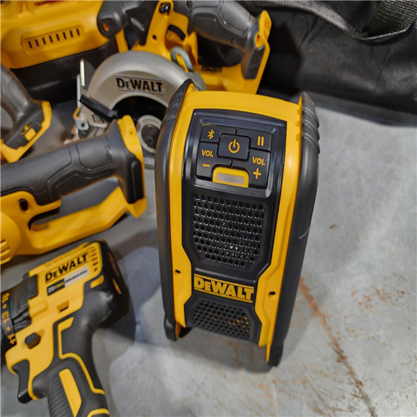 HOUSTON LOCATION - AS-IS (APPEARS LIKE NEW) DEWALT 20-Volt Max Lithium-Ion 10-Tool Cordless Combo Kit with Two 2.0 Ah Batteries, Charger and 2 Bags