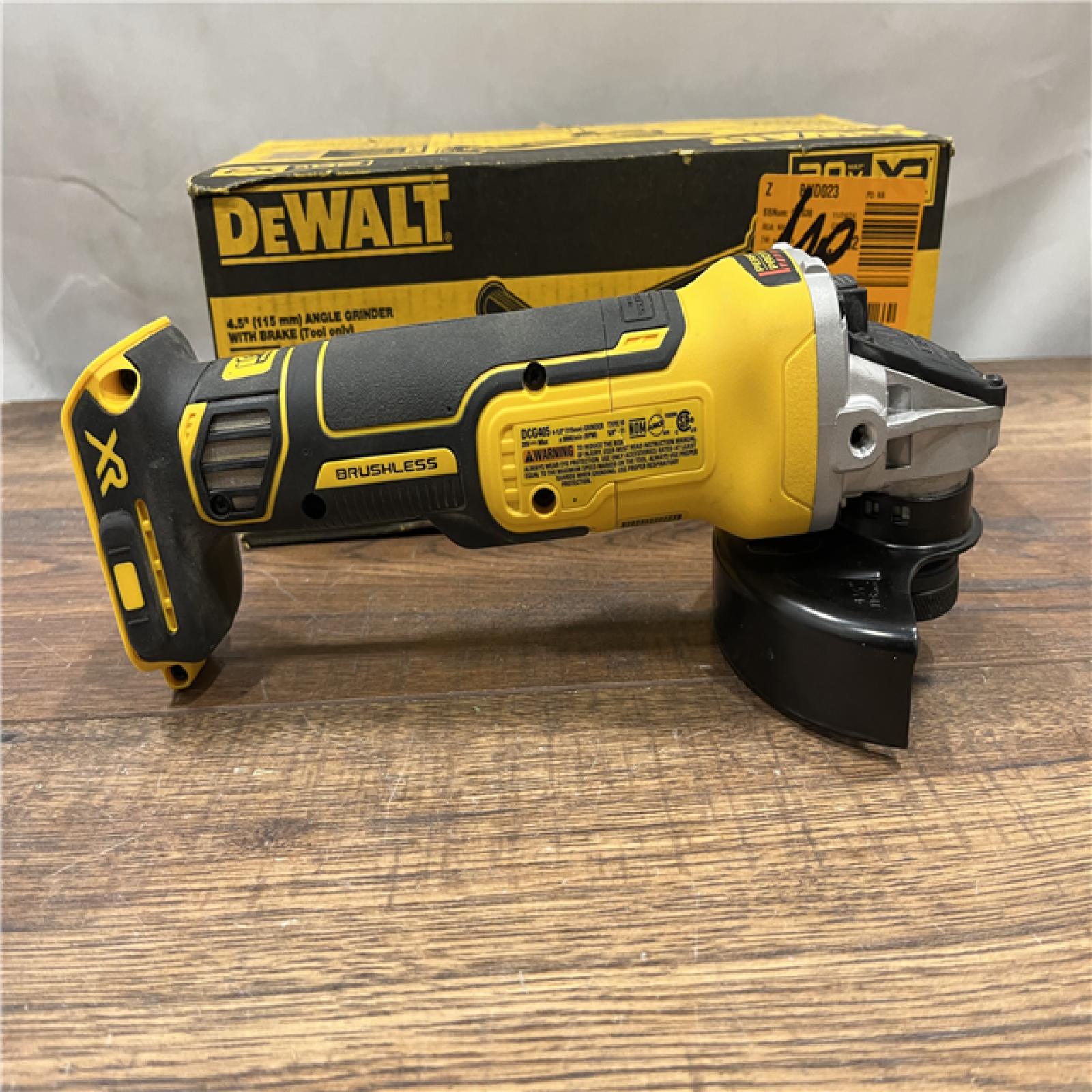 AS-IS DeWalt DCG405B 20V Max XR 4.5-Inch Slide Switch Small Angle Grinder (Tool Only)