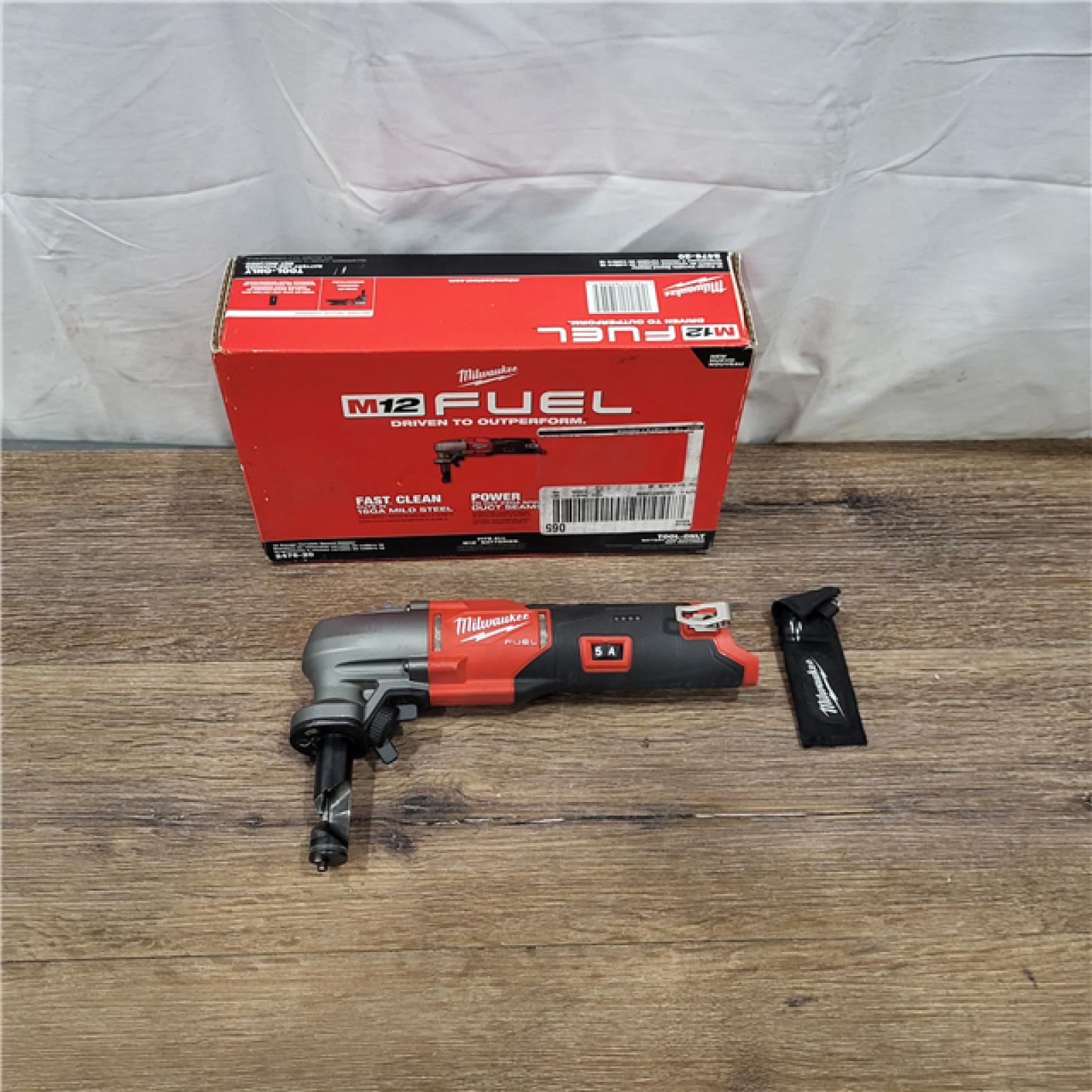 AS-IS Milwaukee M12 FUEL Brushless Cordless 16 Gauge Variable Speed Nibbler (Tool Only)