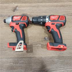 AS-IS Milwaukee 2697-22CTM18 18V Lithium-Ion Cordless Hammer Drill/Impact Driver Combo Kit (2-Tool) w/(2) 1.5Ah Batteries, Charger (NO Tool Bag)