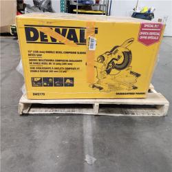 Dallas Location - NEW- Best Seller Tool Savings DEWALT 15 Amp Corded 12 in. Double Bevel Sliding Compound Miter Saw, Blade Wrench and Material Clamp