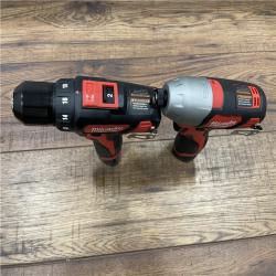 AS-IS Milwaukee M12 12V Lithium-Ion Cordless Drill Driver/Impact Driver Combo Kit