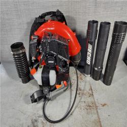 HOUSTON LOCATION - AS-IS ECHO 216 MPH 517 CFM 58.2cc Gas 2-Stroke Backpack Leaf Blower with Tube Throttle