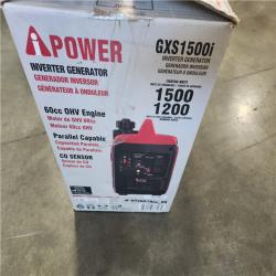 California AS-IS 1500-Watt Recoil Start Gasoline Powered Ultra-Light Inverter Generator with 60cc OHV Engine and CO Sensor Shutdown