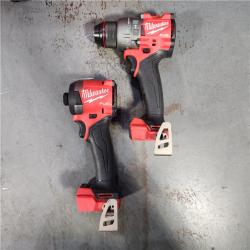 HOUSTON LOCATION - AS-IS Milwaukee M18 FUEL 18V Lithium-Ion Brushless Cordless Hammer Drill and Impact Driver Combo Kit (2-Tool) with 2 Batteries