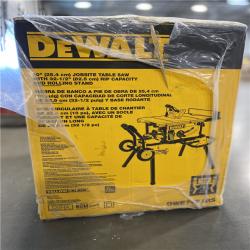 DALLAS LOCATION - DEWALT 15 Amp Corded 10 in. Job Site Table Saw with Rolling Stand