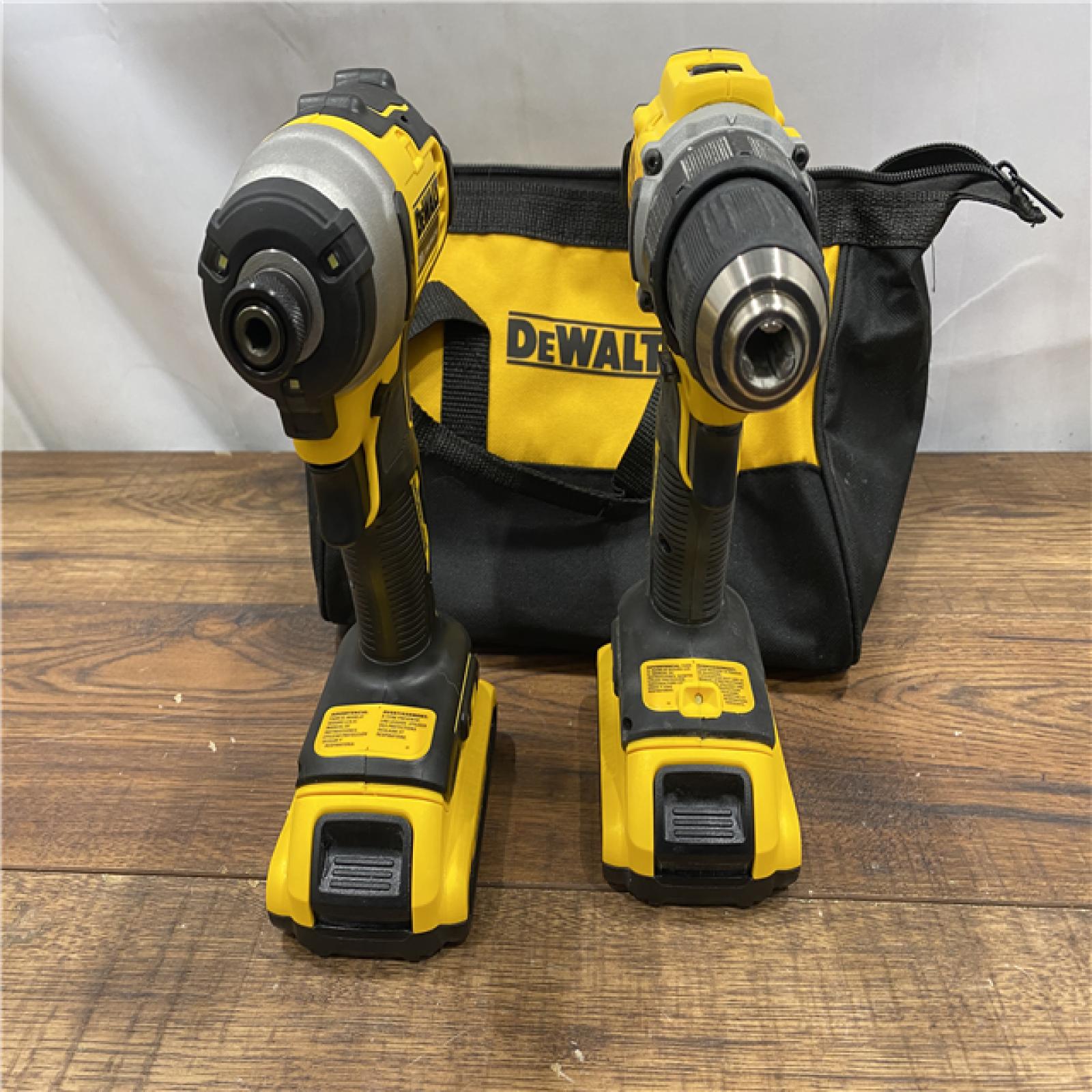 AS IS Dewalt DCK225D2 20V MAX ATOMIC Brushless Compact Lithium-Ion 1/2 in. Cordless Drill Driver and 1/4 in. Impact Driver Combo Kit with 2 Batteries 2 Ah