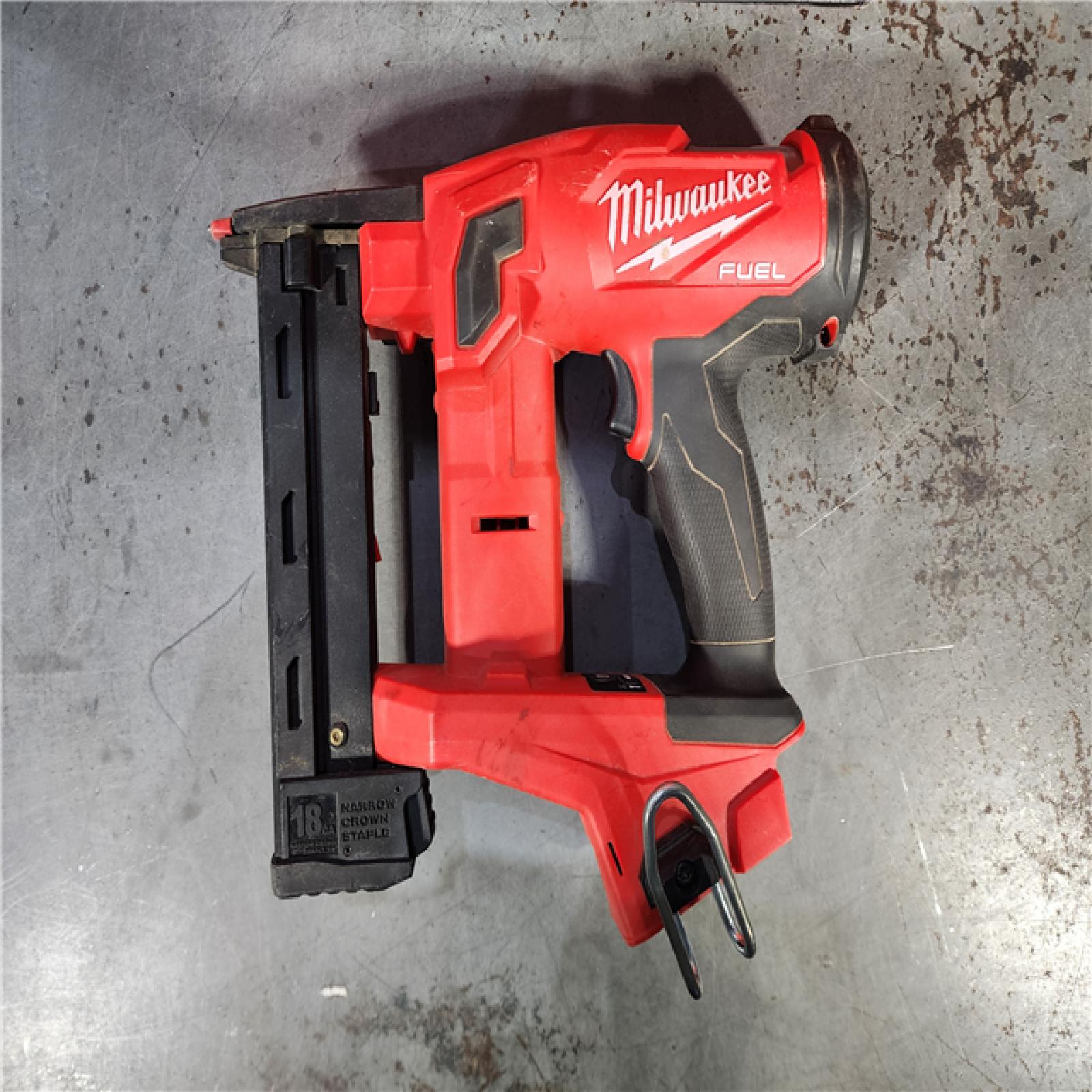 HOUSTON LOCATION - AS-IS M18 FUEL 18-Volt Lithium-Ion Brushless Cordless 18-Gauge 1/4 in. Narrow Crown Stapler (Tool-Only)