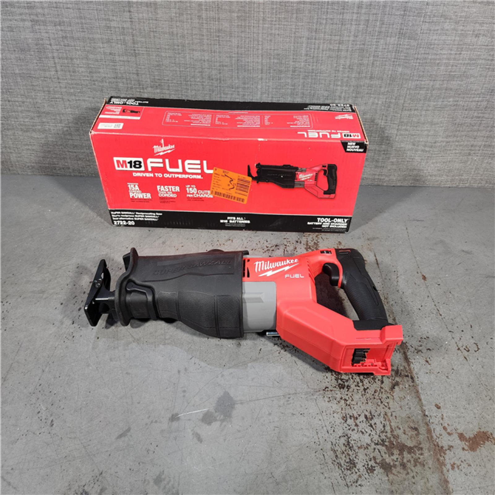 HOUSTON LOCATION - AS-IS (APPEARS LIKE NEW) Milwaukee M18 Fuel 18V Brushless Super Sawzall Reciprocating Saw 2722-20 (Bare Tool)