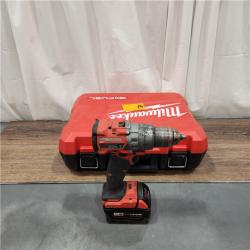 AS IS Milwaukee 2904-22 Hammer Drill Driver Kit with Batteries  Charger & Tool Case  Red