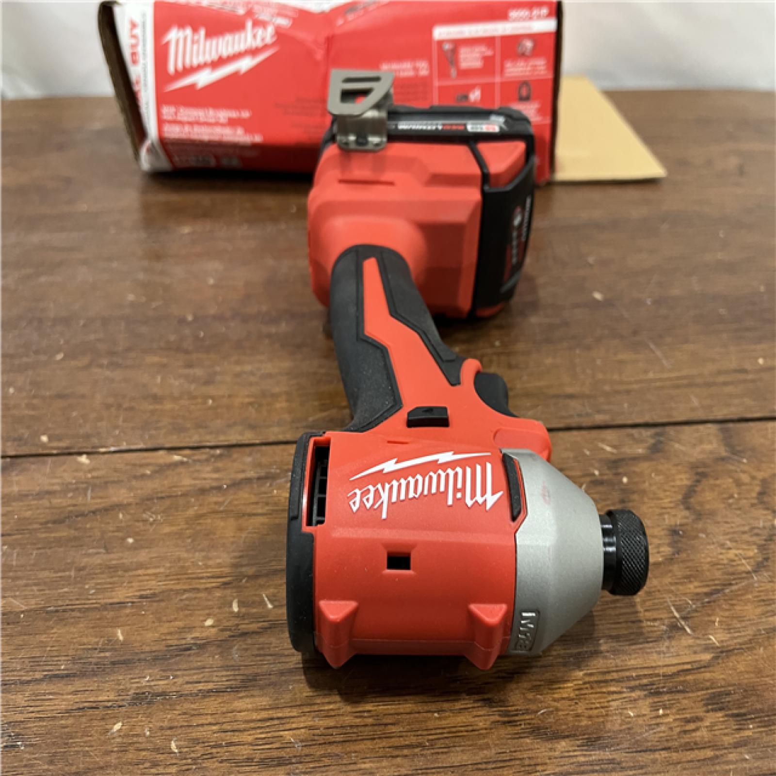 AS IS Milwaukee M18 Compact Brushless 1/4  Hex Impact Driver Kit