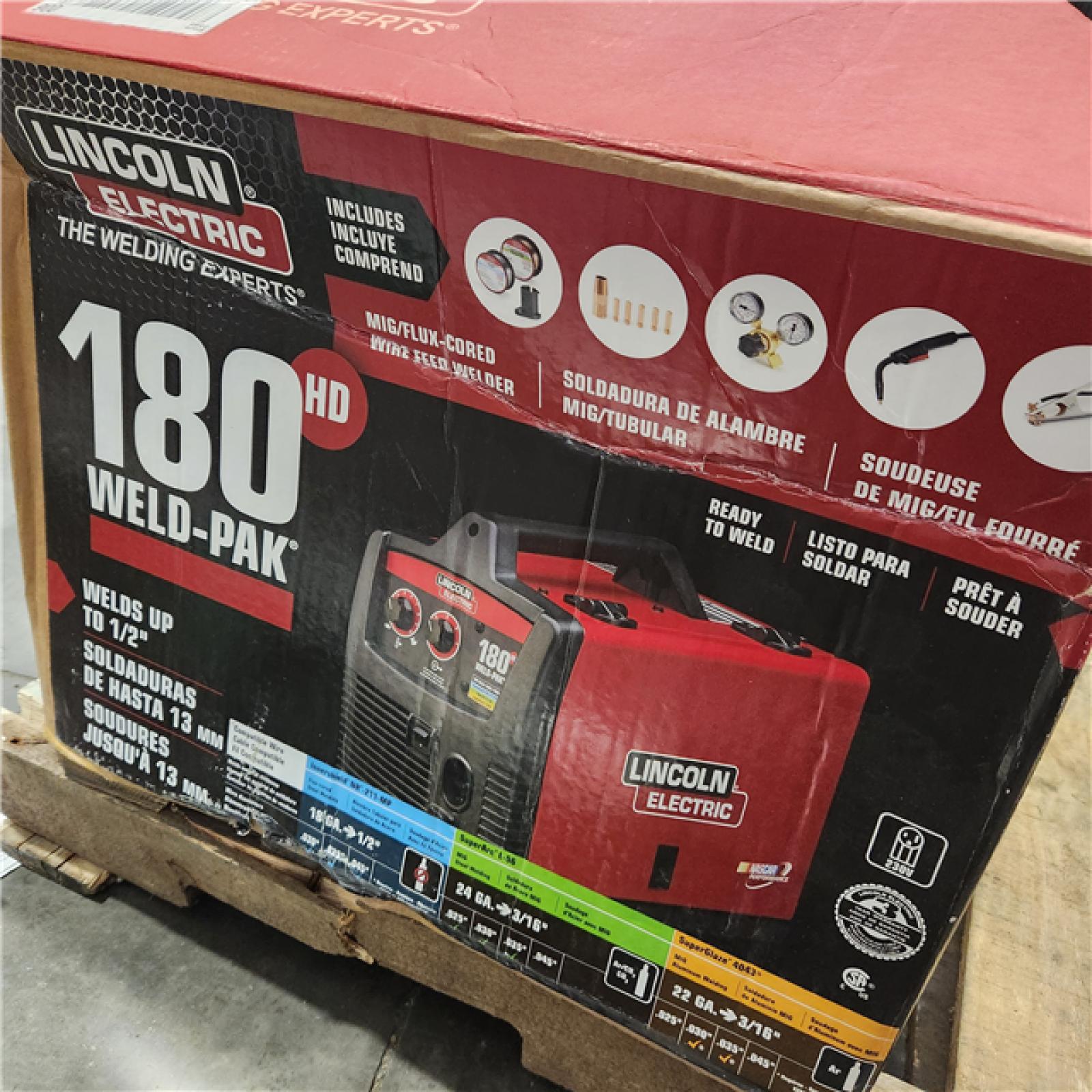 Dallas Location - As-Is Lincoln Electric Weld-Pak 180 Amp MIG (K2515-1)