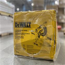 DALLAS LOCATION - DEWALT 15 Amp Corded 12 in. Double Bevel Sliding Compound Miter Saw, Blade Wrench and Material Clamp