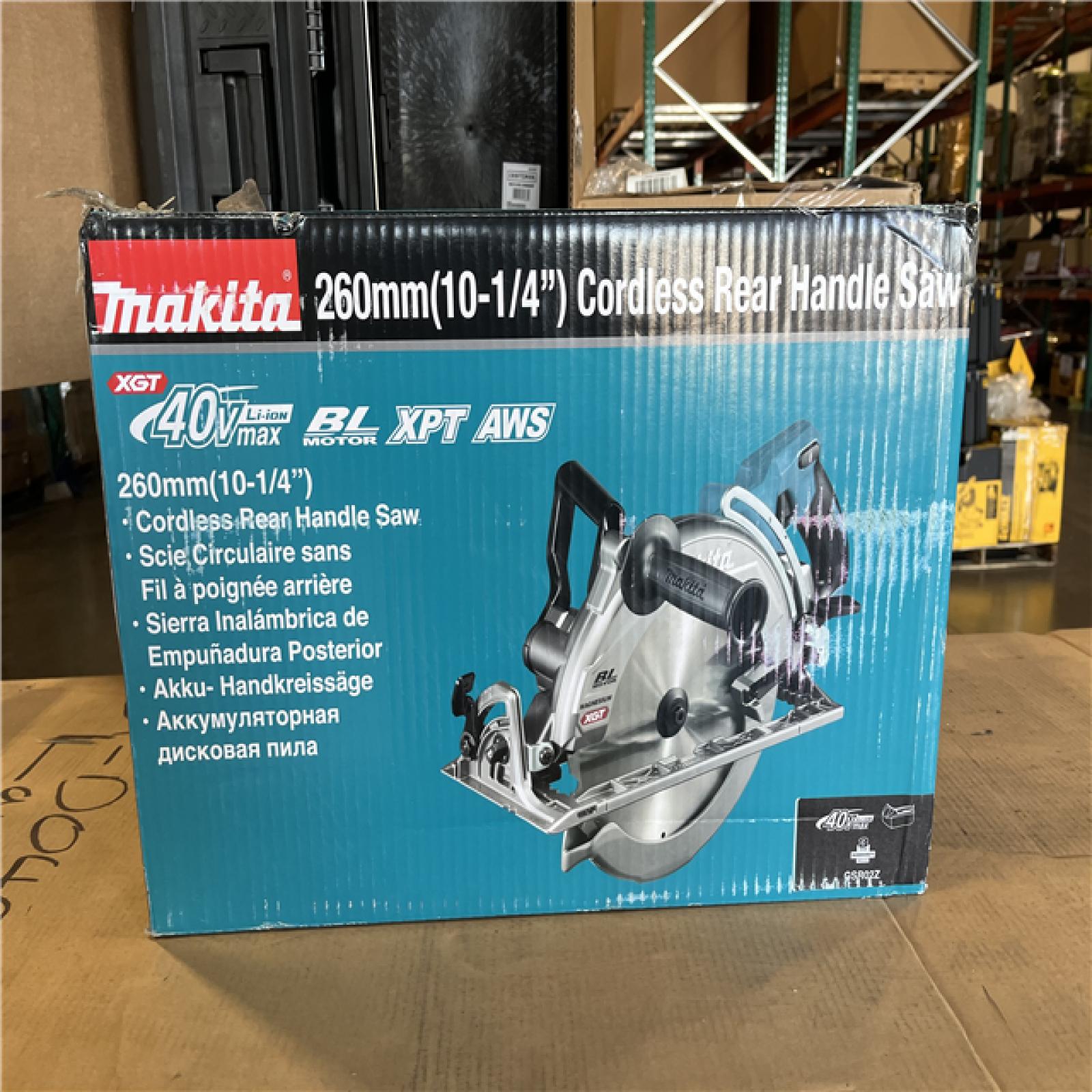 NEW! MAKITA 40V Max XGT Brushless Cordless Rear Handle 10-1/4 in. Circular Saw, AWS Capable (Tool Only)