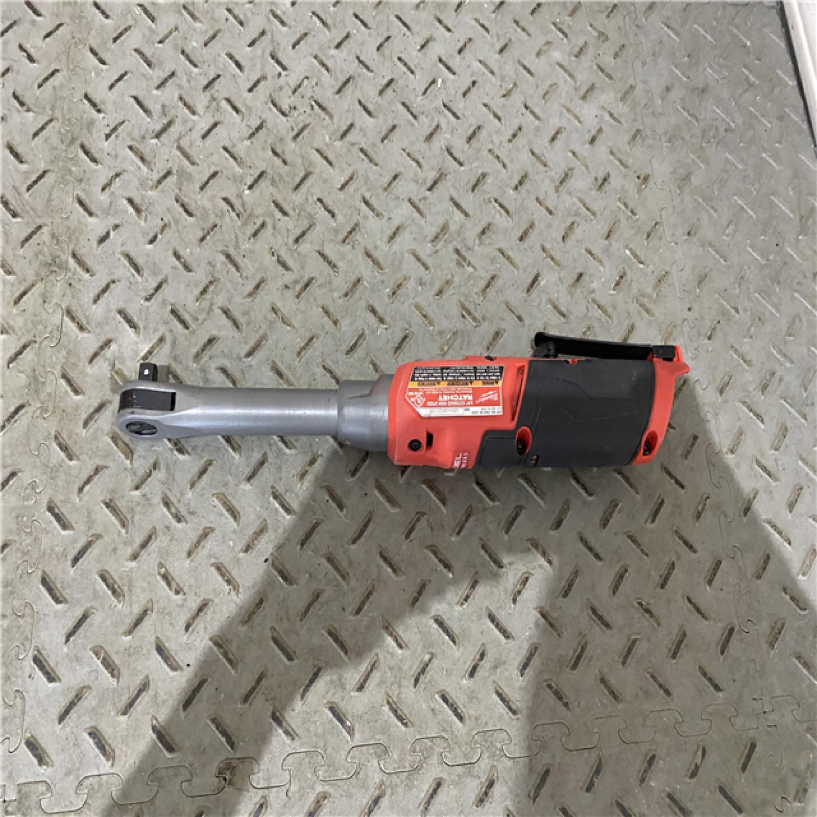 Houston location  AS-IS Milwaukee 2569-20 12V Cordless 3/8  Extended Reach High Speed Ratchet (Tool Only)